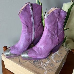Free People Brayden Western Boots Orchid